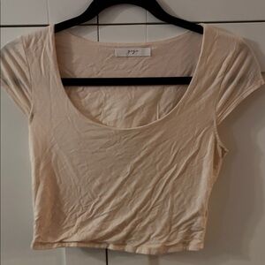 Gaze Cream Crop Top